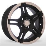 Диск YQ 845 MtBPL (Matt Black Polished Lip) Storm